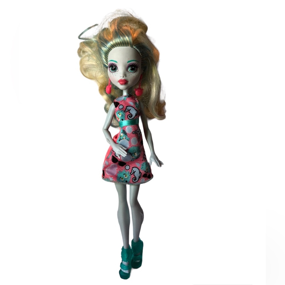 Monster High Doll Emoji LAGOONA BLUE Earrings Shoes Body head 2008, body 2016